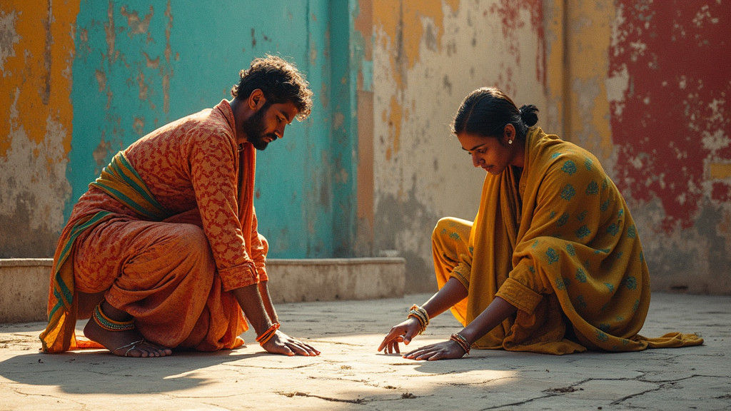 Volunteers Restore Mughal Art: Hyperrealistic Splash Art