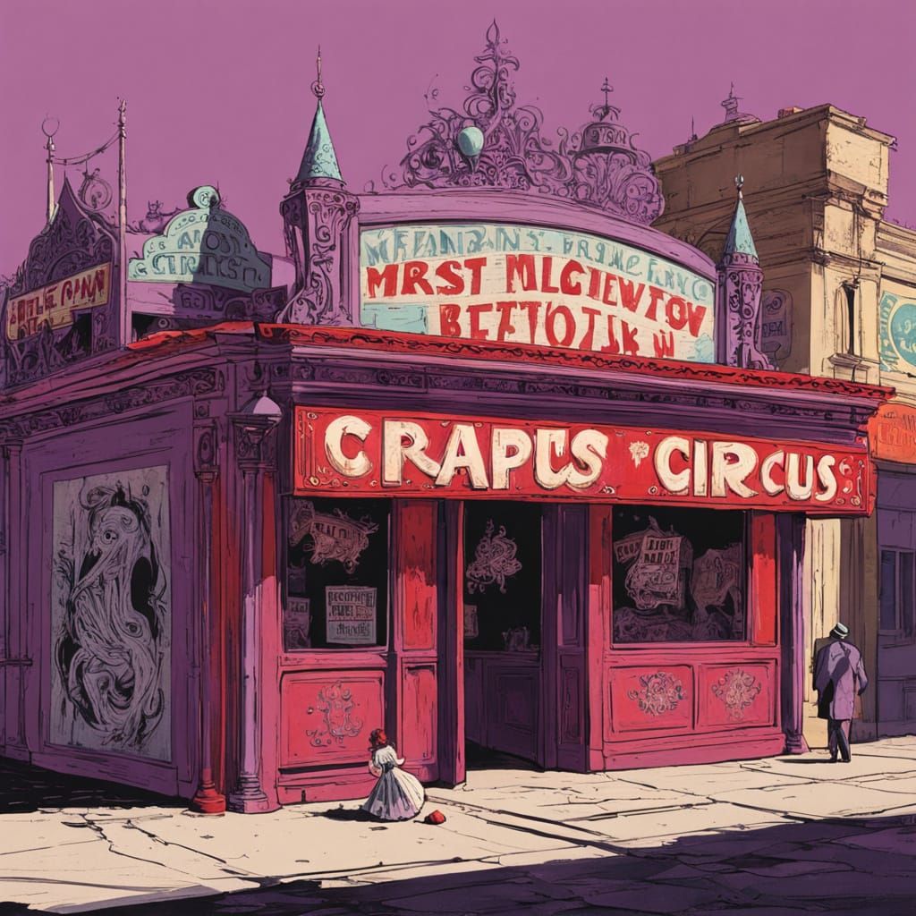 Retro 1950s Circus Midway in New Orleans