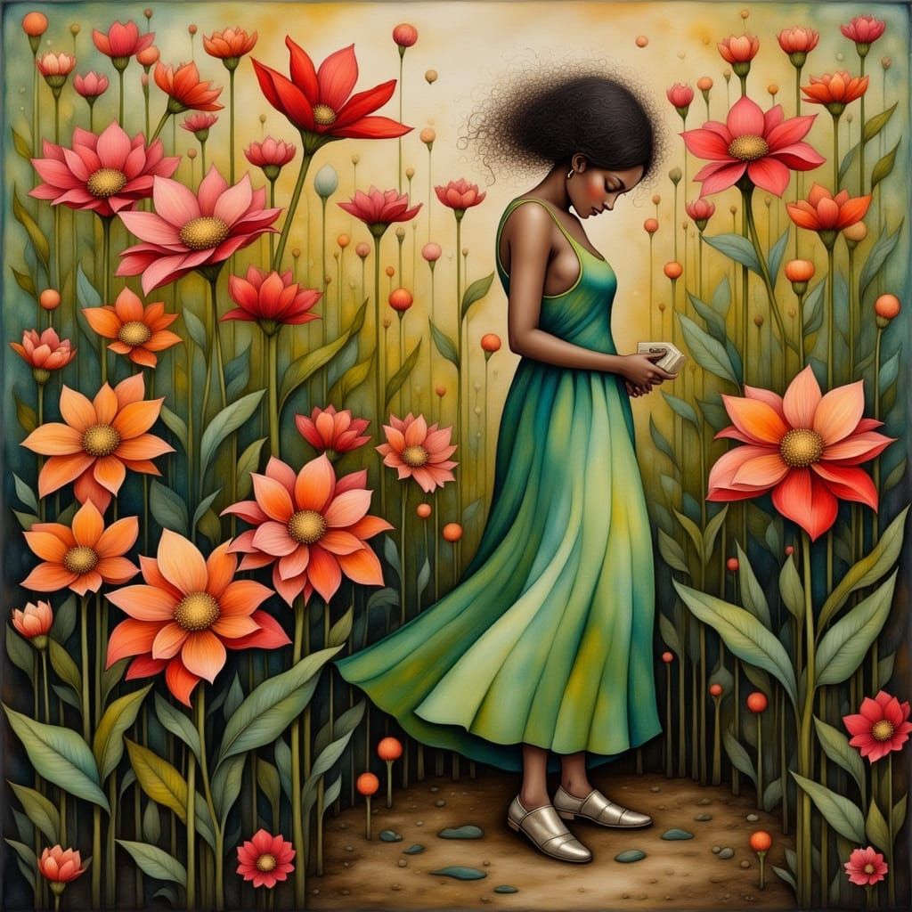 Dreamlike Faroka in Whimsical Constable Style with Intricate...