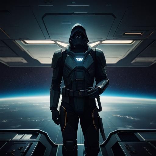 Freighter Evades Patrol in Galactic Hyperlanes