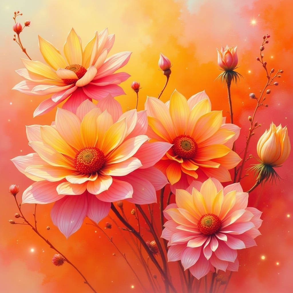 Whimsical Fairy Punk Goddess with Dark Glitch Accents in War...