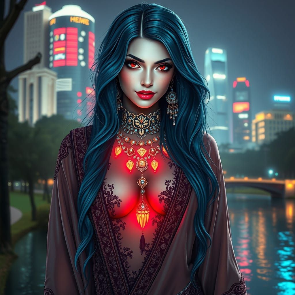 Regal Arabian Goddess of the Night