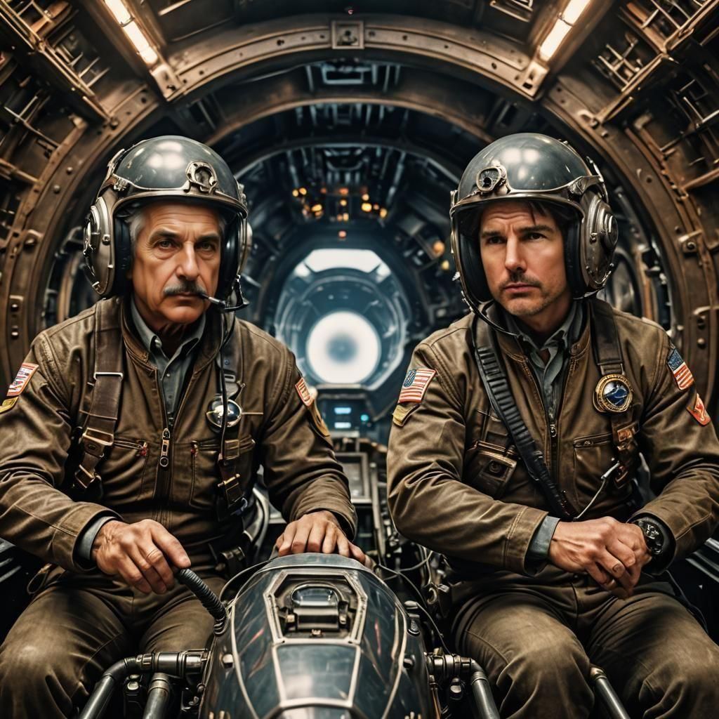 Einstein and Cruise Fly DaVinci's Machine