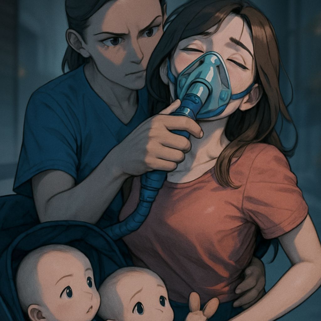 Nurse Administers Anesthesia to Mother, Infants Calm