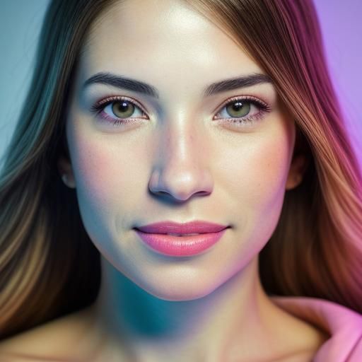 Euphoric Teen Portrait with Soft Focus Bokeh