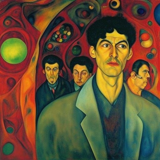 District Attorney in Orb Environment, Expressionist Style