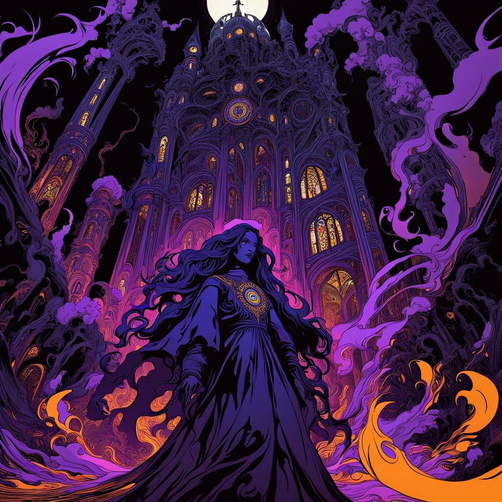 Ethereal Ruin in Dark Fantasy