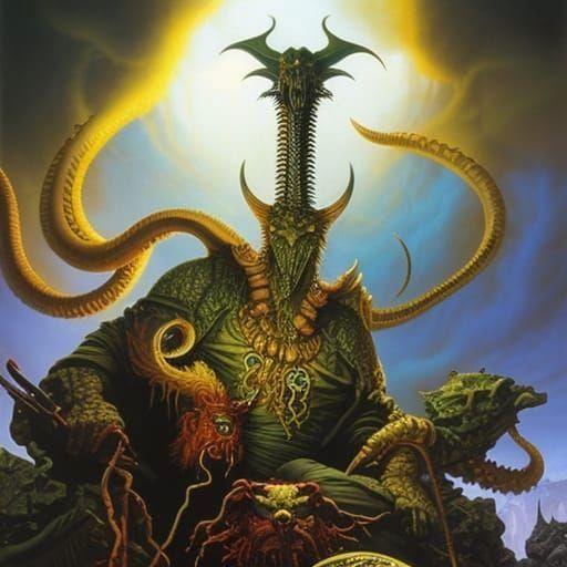 Y'Golonac the Defiler: Eldritch Horror Art