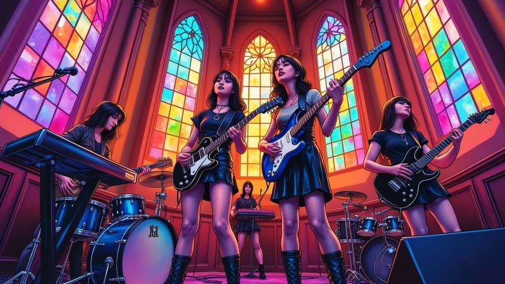 Youthful Punk Rockers Sing Praise in Vibrant Sanctuary