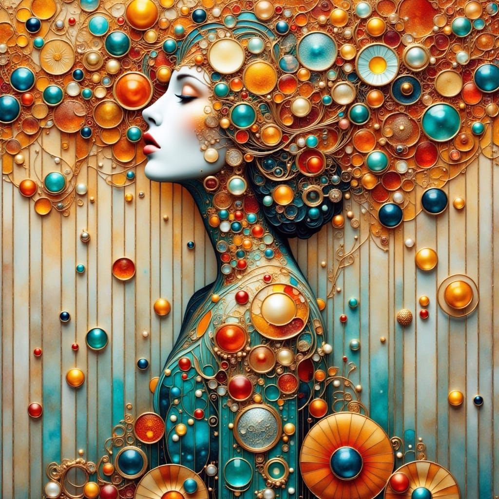 Austrian Goddess Adorned with Filigree and Earthly Elements ...