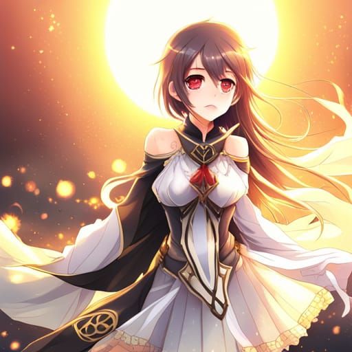 Anime Goddess in Key Visual Style