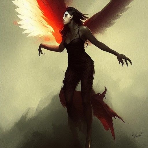 Sinister Phoenix Artwork in Fantasy Style