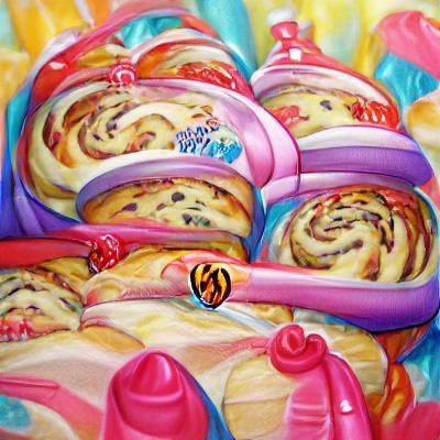 Vibrant Gouache Candyland Wonderland Image