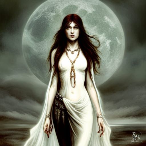 Hauntingly Beautiful Ghost in Dark Fantasy Style