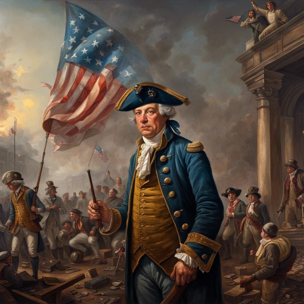 Fourth of july 1776 Declaration of Independence  in apocalypse day