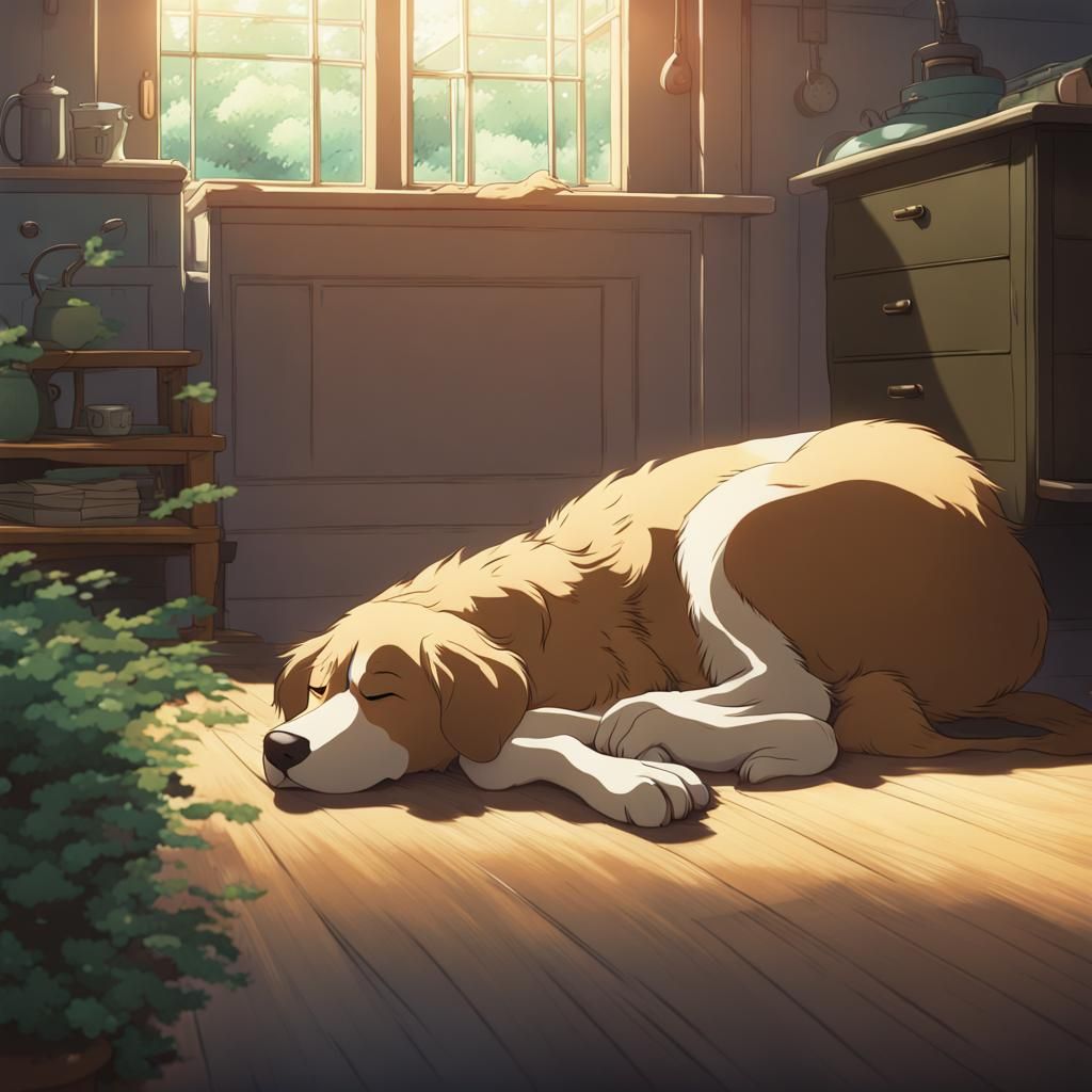 dog sleeping