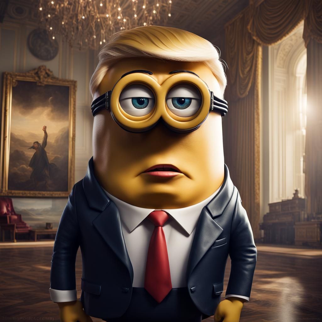 Donald Trump as Disney Minion Character