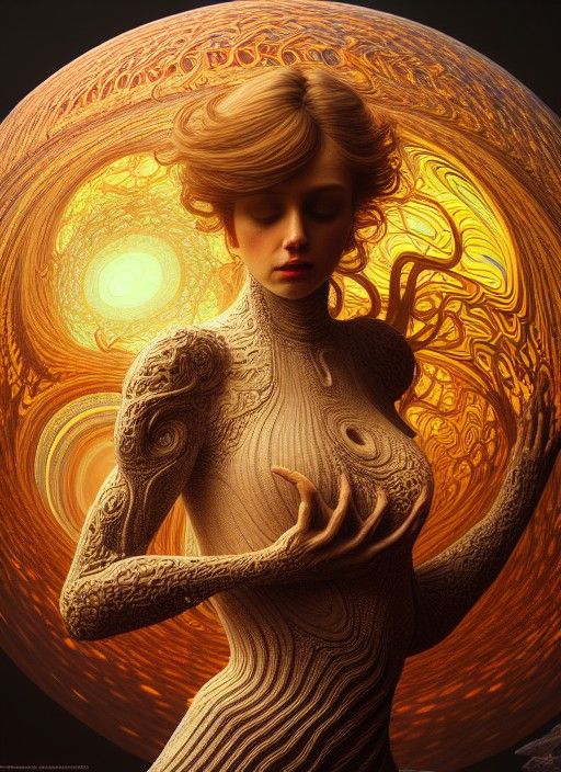 Intricate Fractal Borderweave in Hyperdetailed 3D