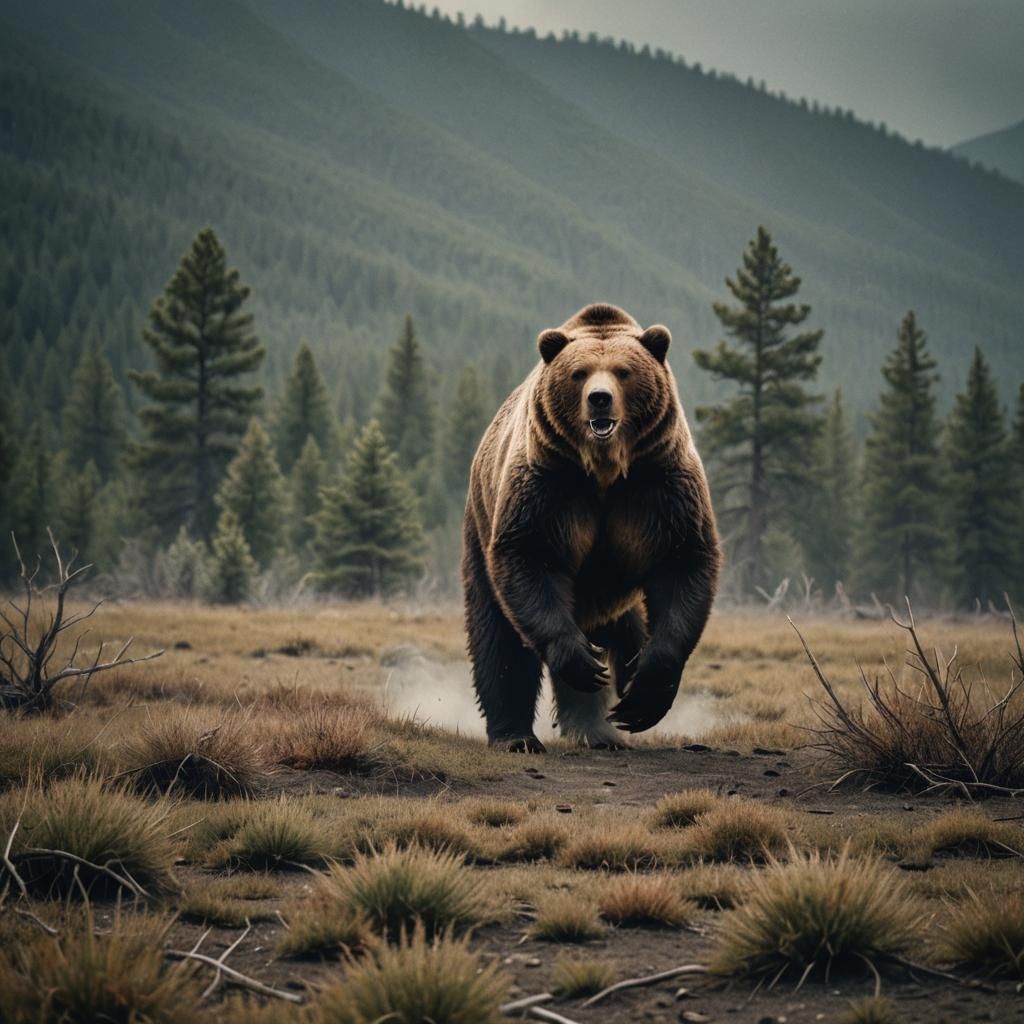 Marine Corps Grizzly Bear: Cinematic Film Still