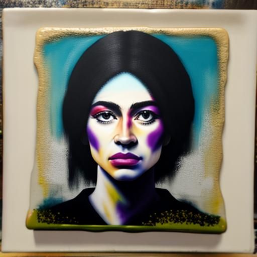 Textured Encaustic Painting with Luminous Surface