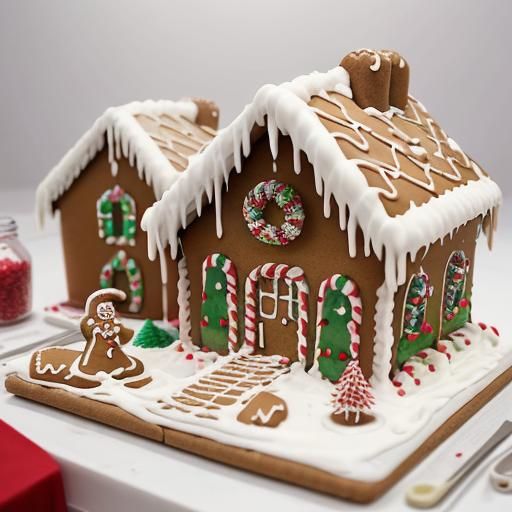 Festive Gingerbread House