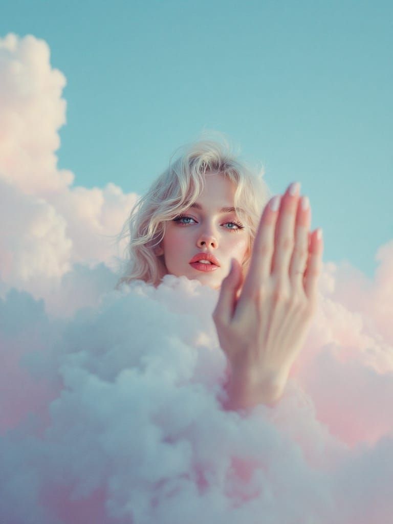 1950s Pin-Up in Ethereal Surrealism