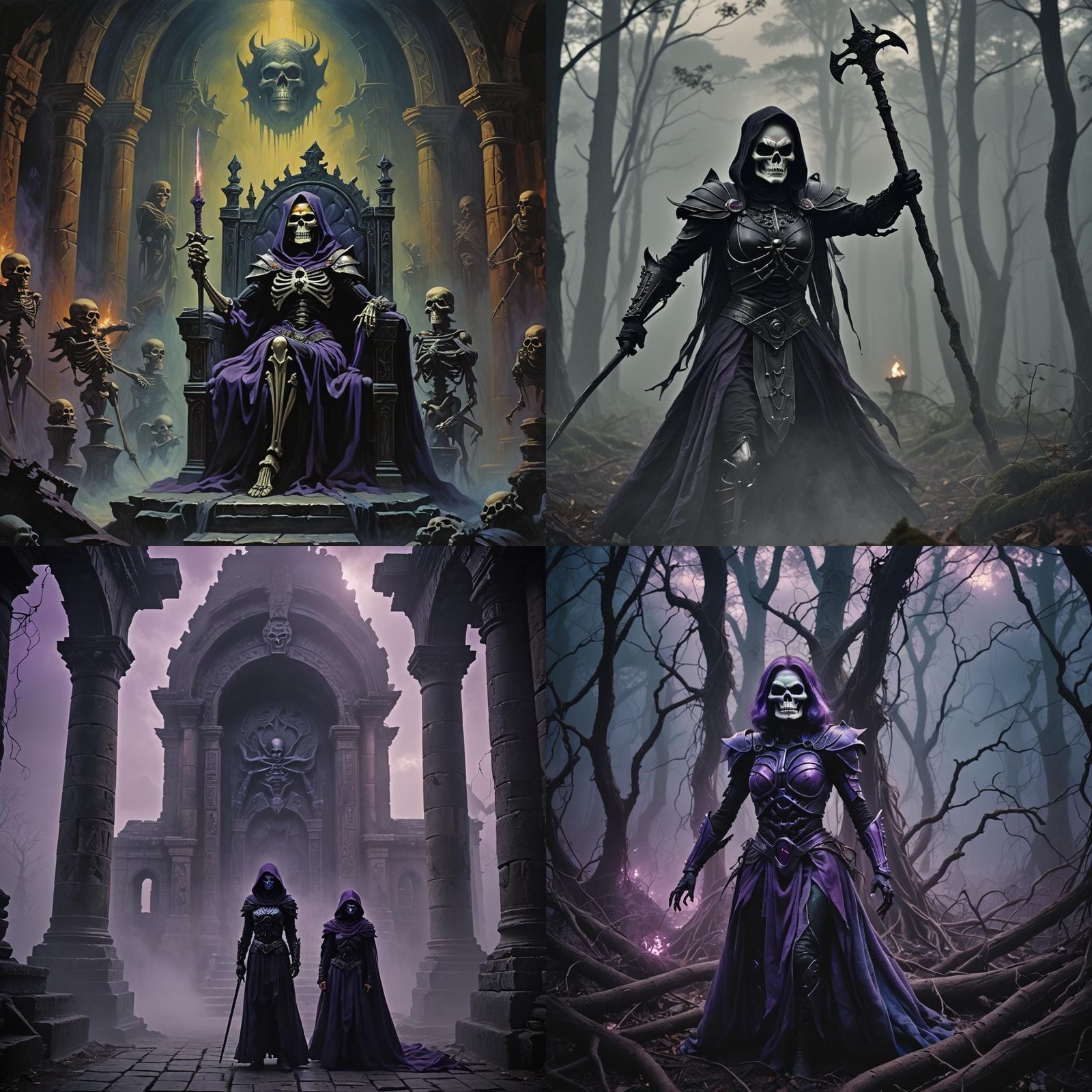 Cinematic Woman Skeletor Film Still