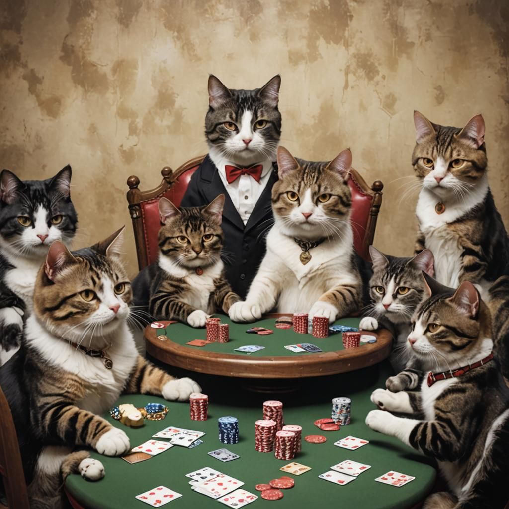 Cats Play Poker with Dogs