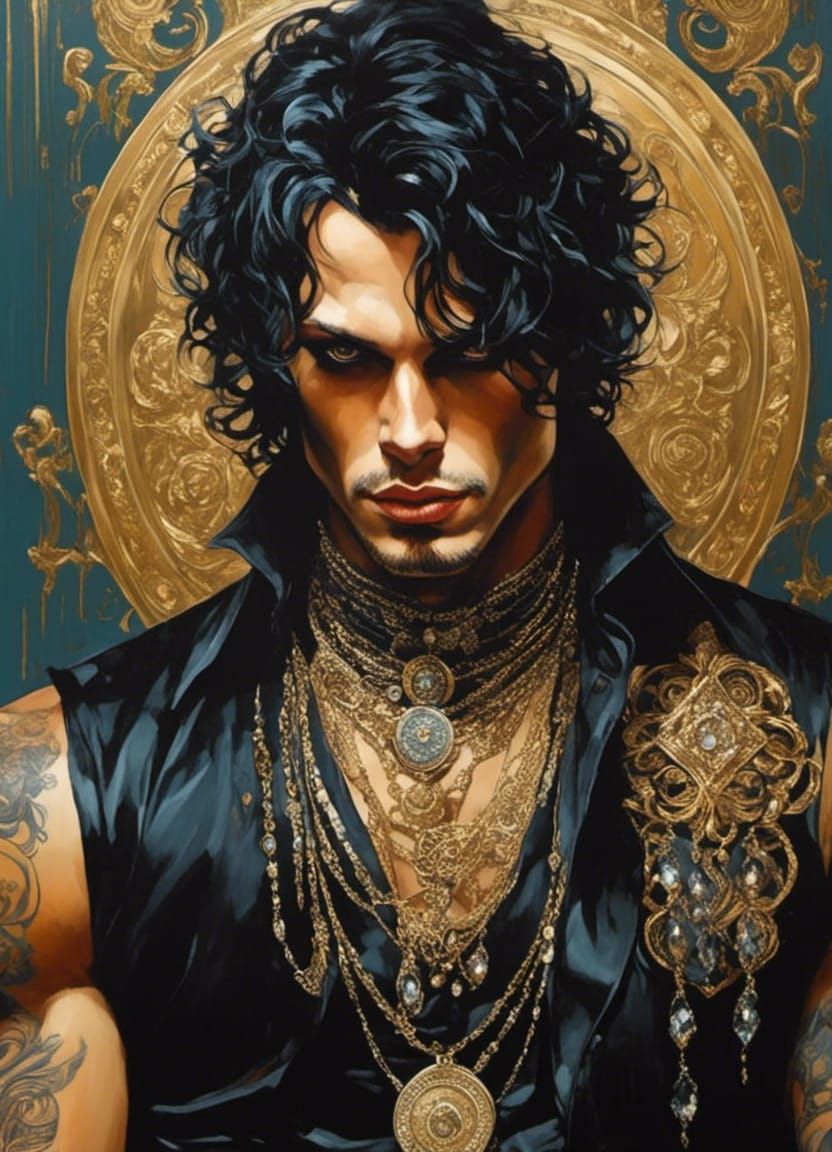 Extravagant Billionaire Portrait in Lavish Penthouse