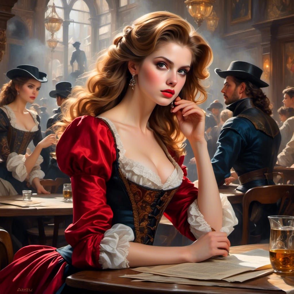 Anna Kendrick as Musketeer in Madrid, Digital Portrait