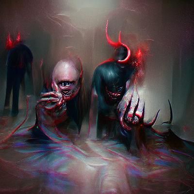 Sinister Inner Demons by Greg Rutkowski
