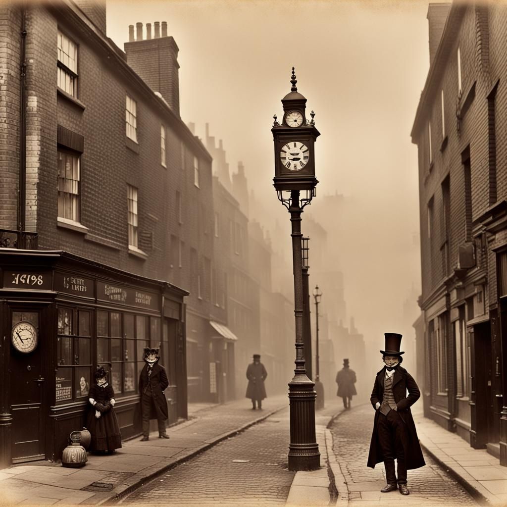 Steampunk Jack the Ripper in Victorian London