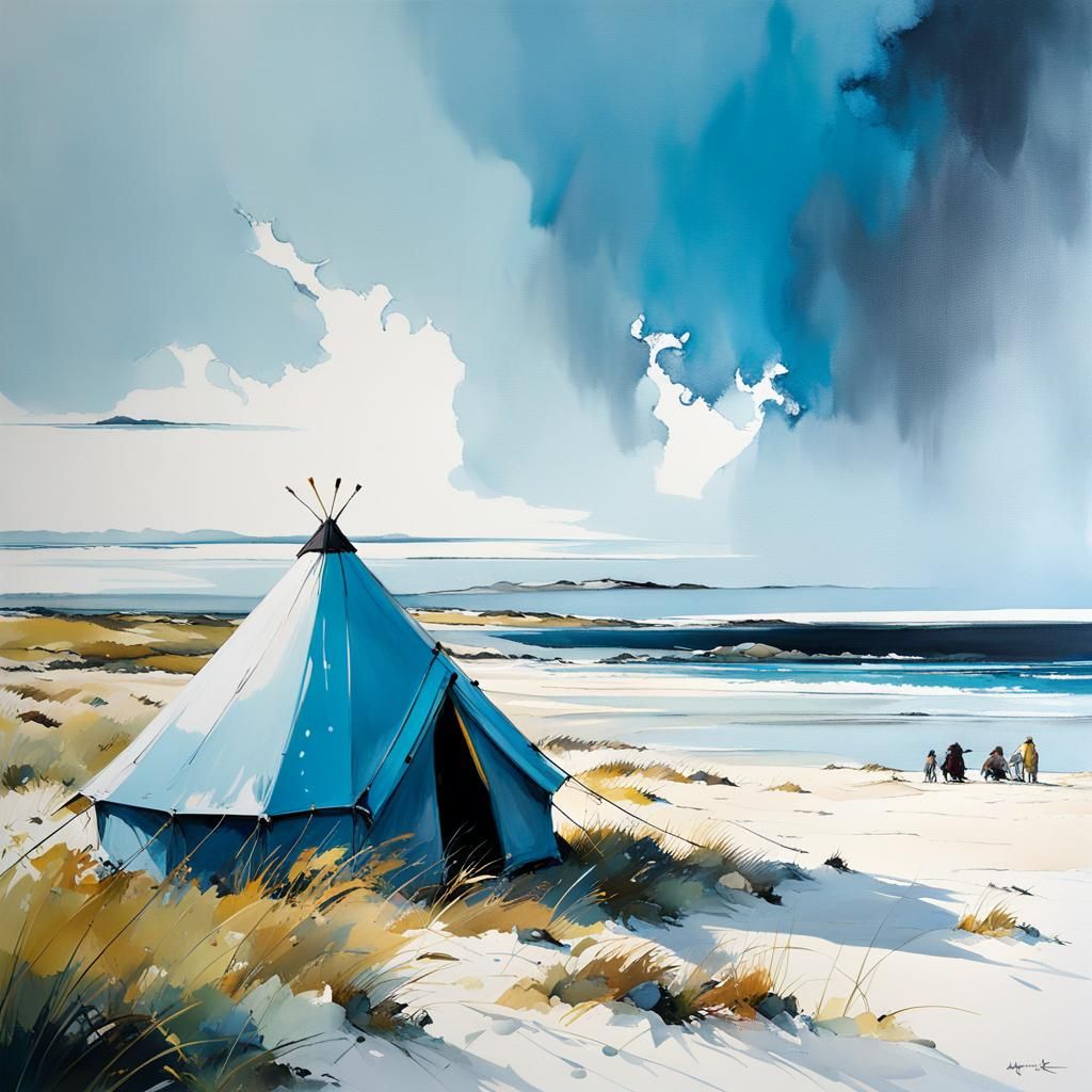Idyllic Beach Camping on the Isle of Tiree