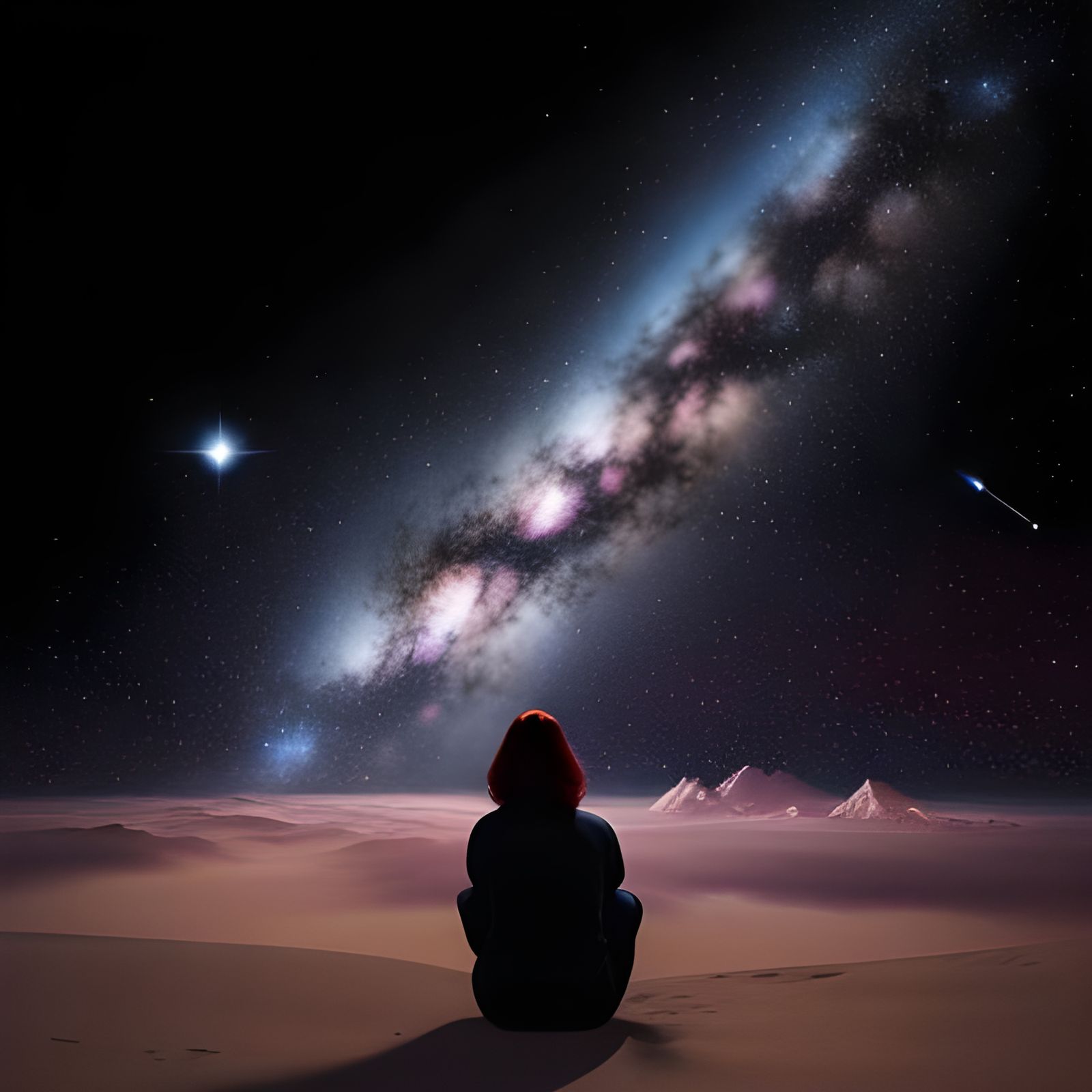 Solitary Figure in the Universe