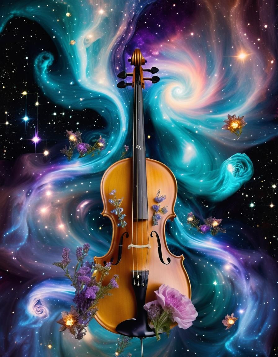 Mystic Nebula Serenade: Luminous Space Dreamscape