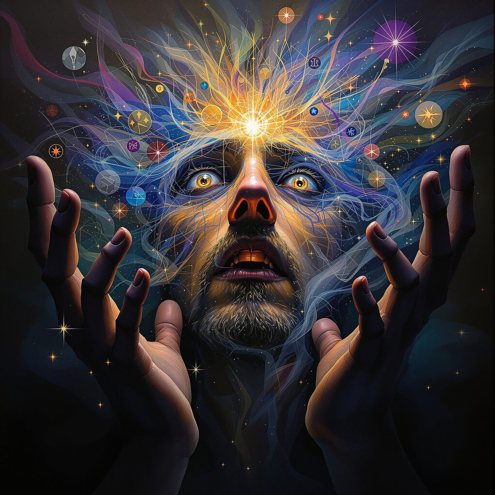 Mystic Gazes into Fragmented Future Visions