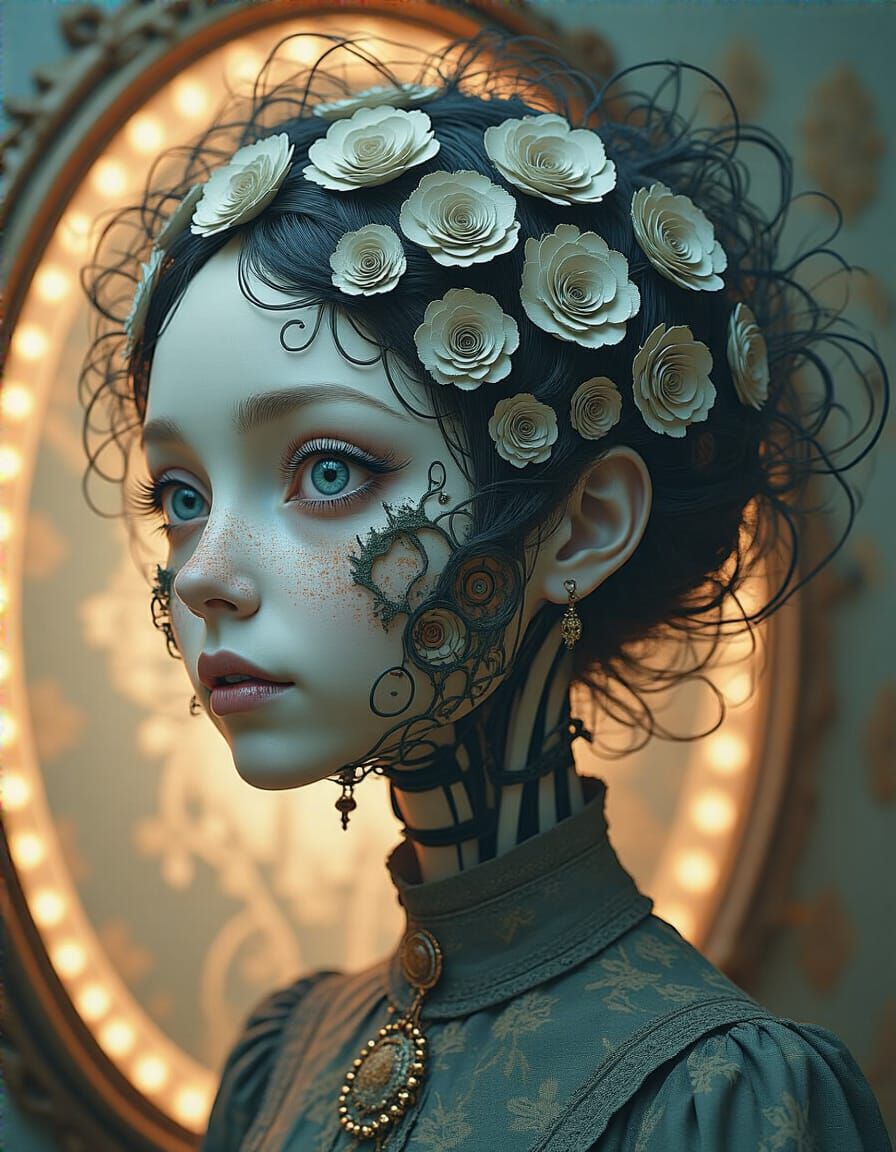 Automatron Audrey's Wirish Whirlington Hair Mirrored in Craz...