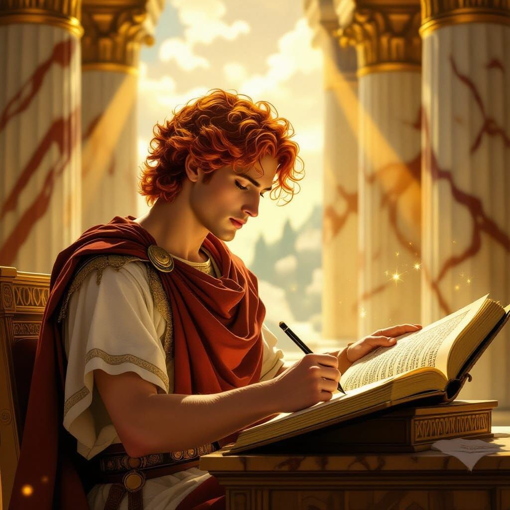 Aries the Poet: Fiery Hair in Ancient Greek Temple