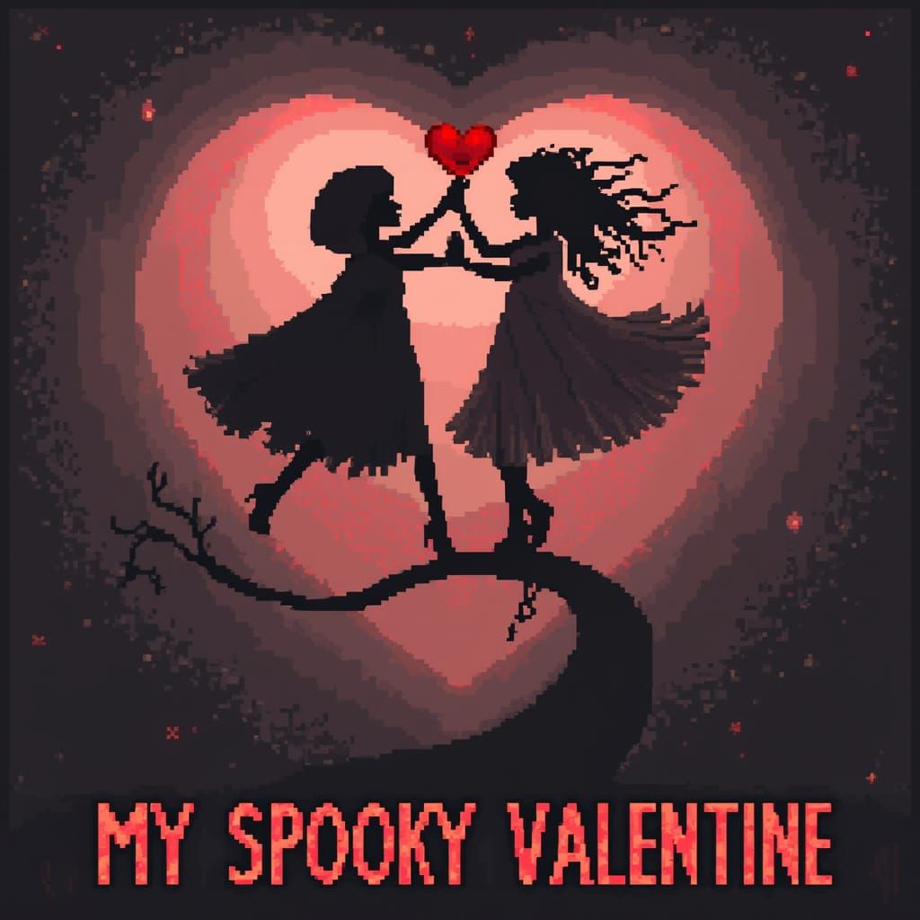 Spooky Valentine AI Art