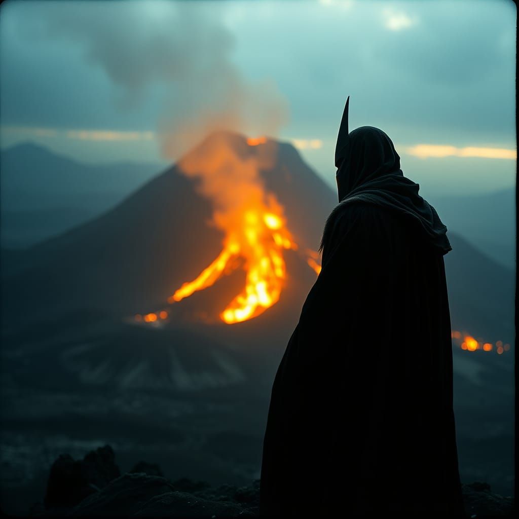 Epic Film Still of Sauron in Mordor