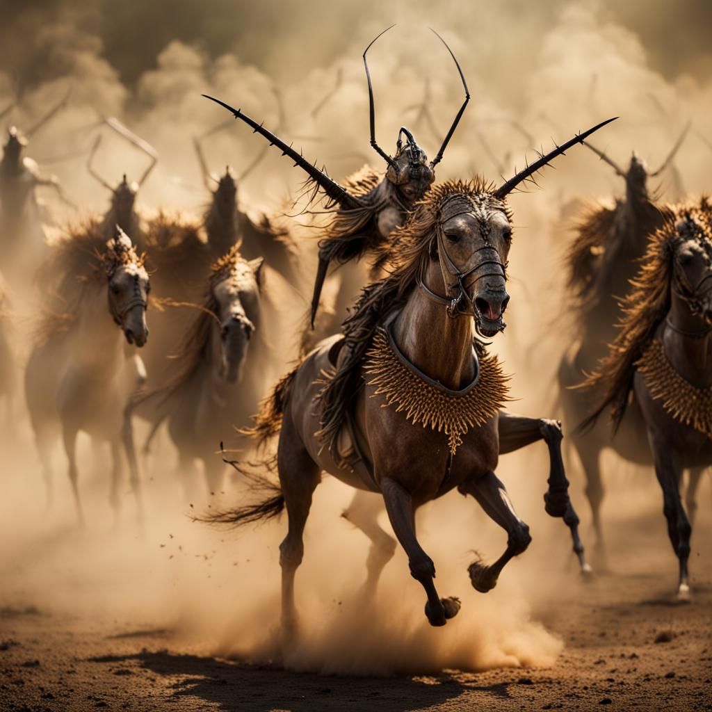 Apocalyptic Locusts with Crowns, Professional Photography