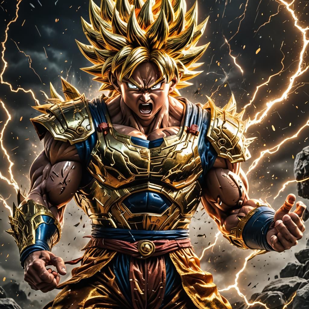 Son Goku Super Saiyan in Metal Armor