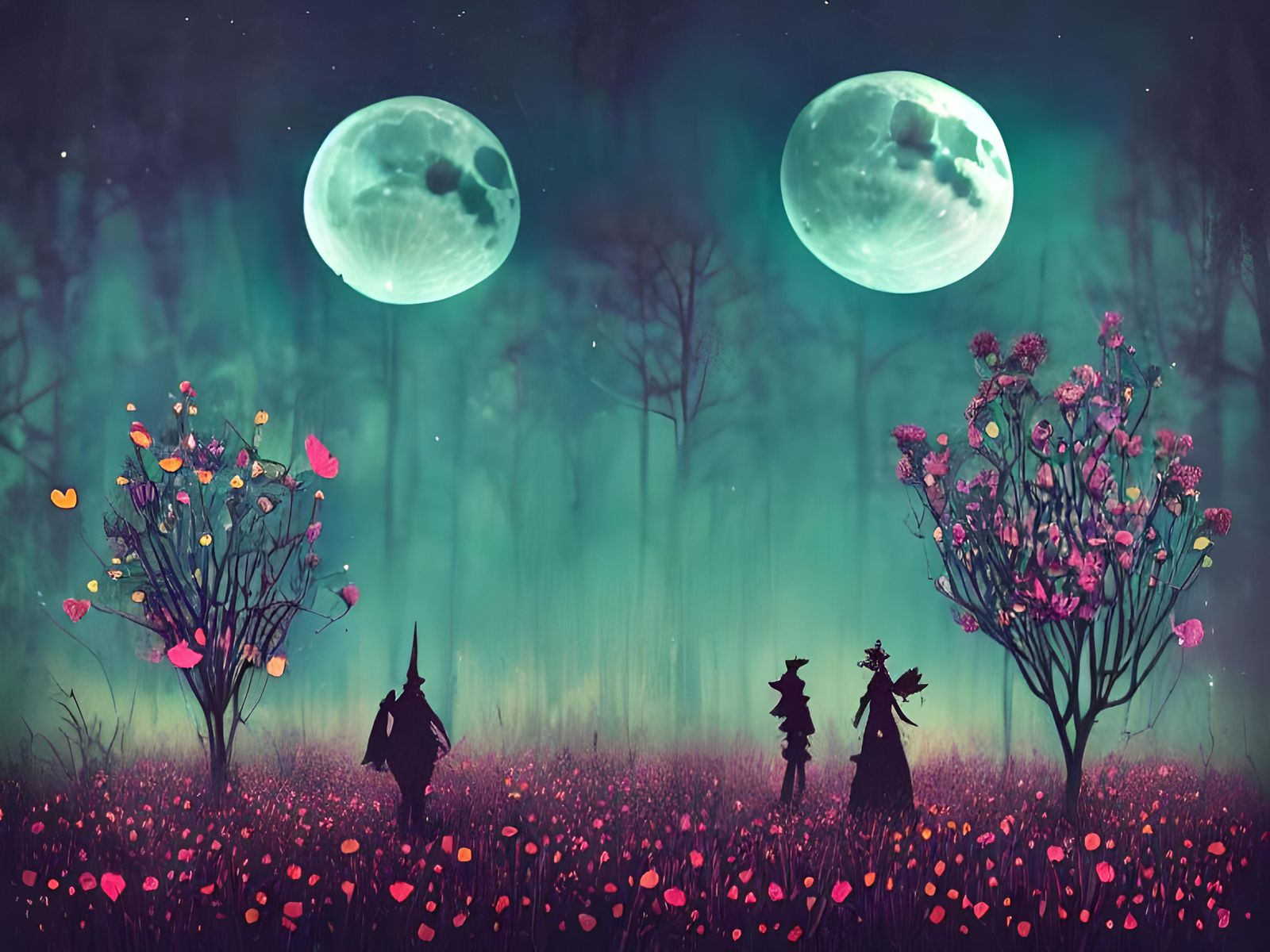 Surreal Dark Fantasy Collage Art of Nature