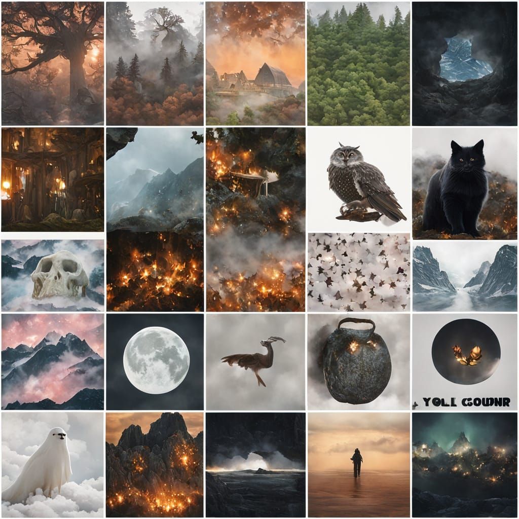 Ghost and Cryptid Mood Board Compilation