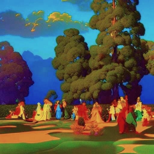 Sunset scene: everyone believes in justice