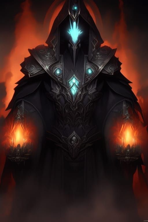 Dark Fantasy Ring Wraith in Biomechanical Style