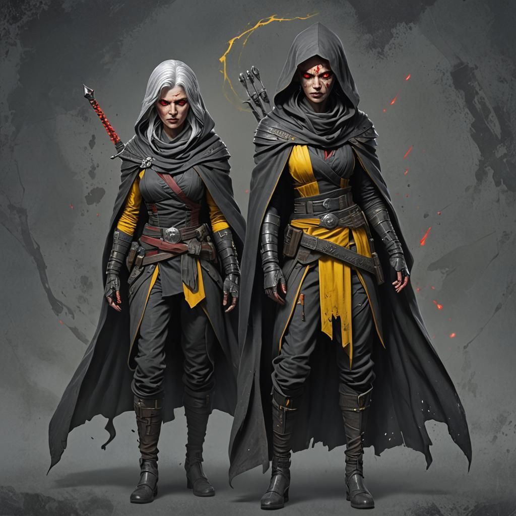 Sith Pureblood Female Ninja in Detailed Fantasy Art