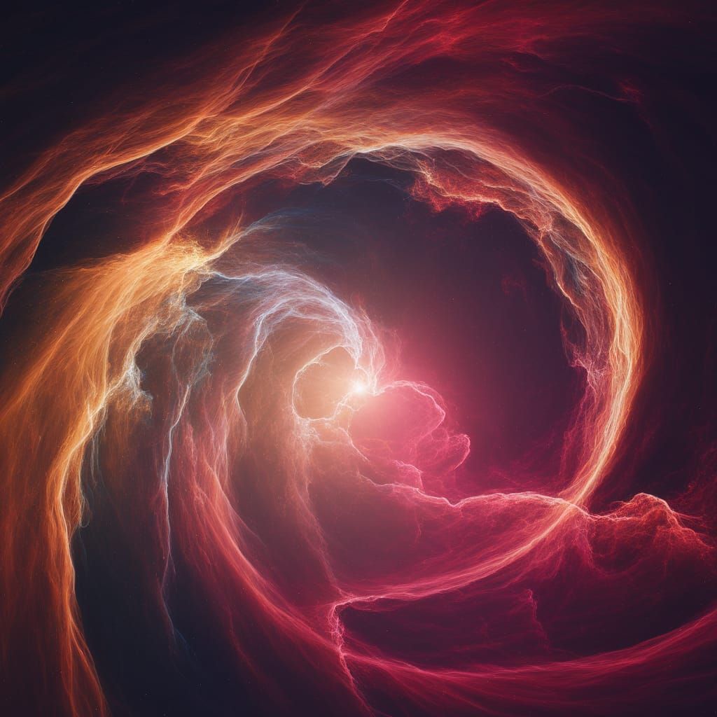 Ethereal Nebula Pulsates with Vibrant Plasma Waves