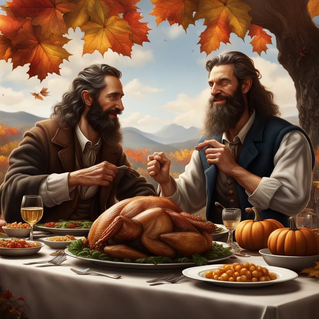 Thanksgiving Celebration of Affection in Americana Style