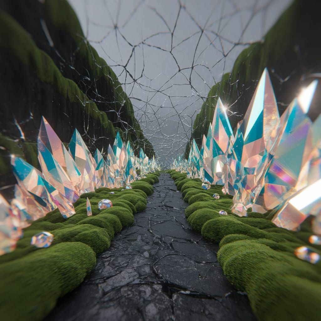 Surreal Biomechanical Landscape in H.R. Giger Style